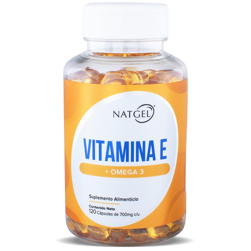 Vitamina E con Omega 3, 120 Softgels | Antioxidante, Salud