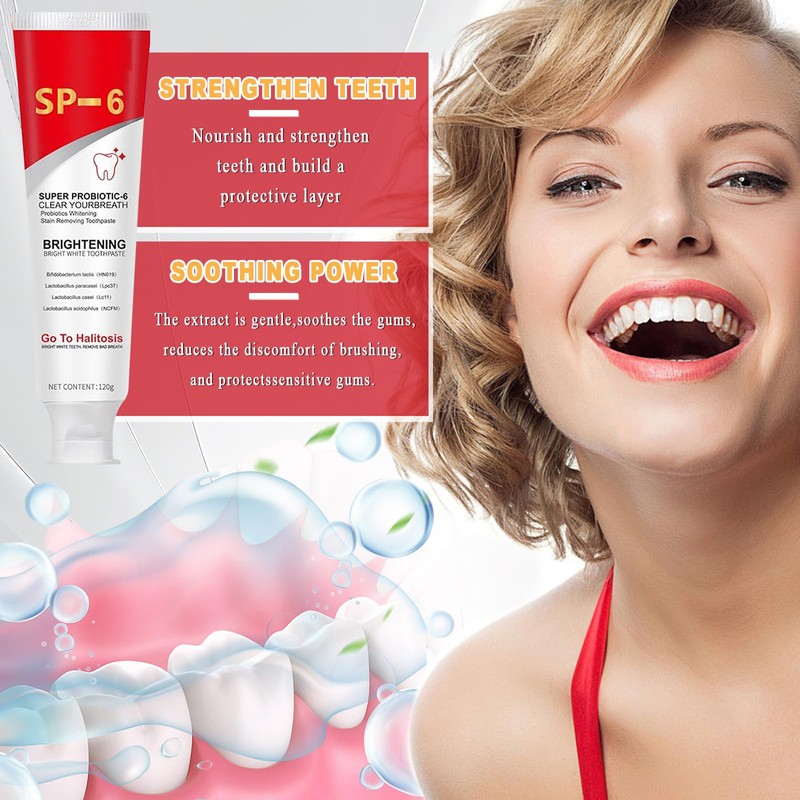 Pack of 3 Sp-6 Toothpaste Probiotic Toothpaste, Sp 6 Probiotic