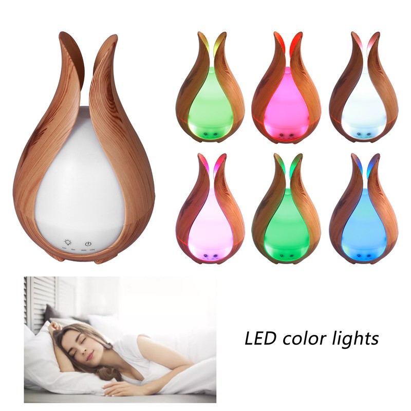 Aromatherapy Humidifier 200ml 100V to 240V Light Wood Grain Diffuser