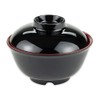 G.E.T. B-123-F, Fuji Collection, Black 12 oz. Melamine Bowls with