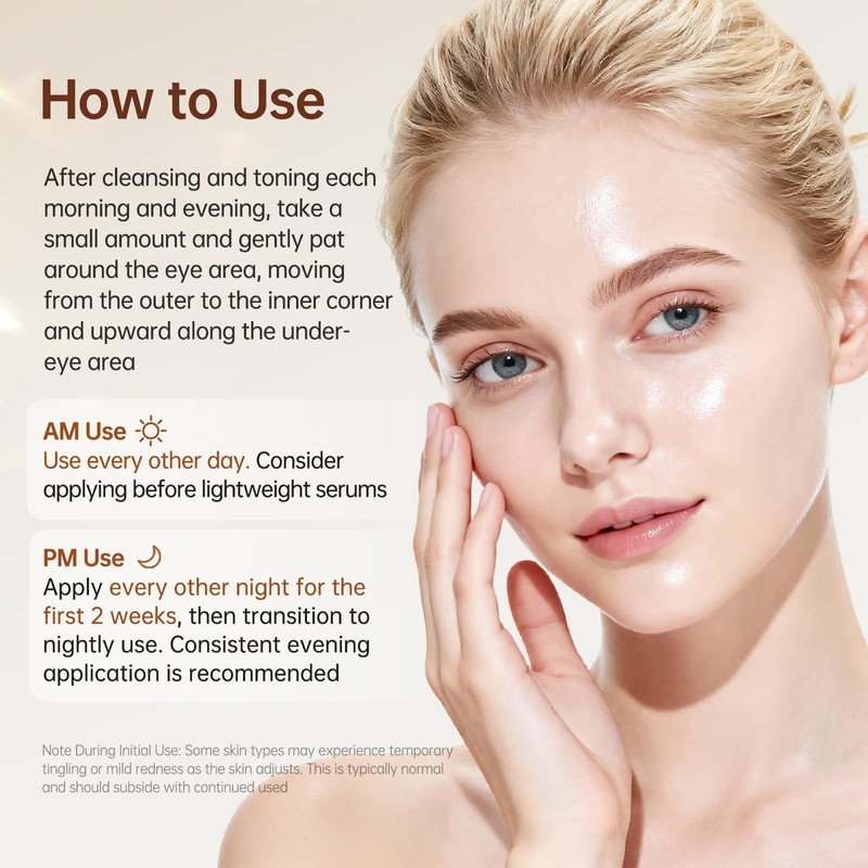 BOLI Caffeine Under Eye Cream, For Puffy Bags & Dark