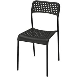 Ikea ADDE Chair, Black,(Pack of 2)