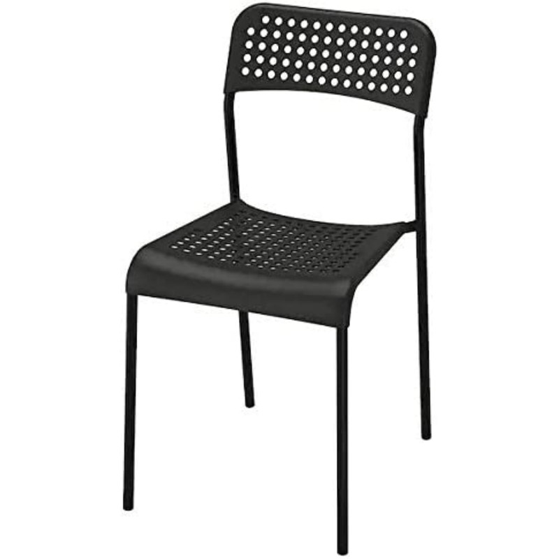 Ikea ADDE Chair, Black,(Pack of 2)
