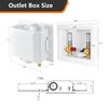 HeSun Washing Machine Outlet Box, 1/2 Inch Crimp Pex Inlet