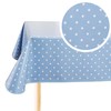 Oilcloth PVC Wipe Clean Table cloth Table Protector Blue Grey