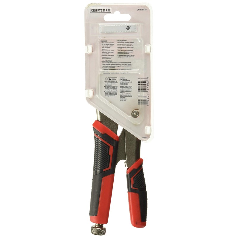 CRAFTSMAN Locking Pliers, Curved Jaw, 10WR, 10-Inch (CMHT81726)