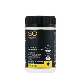 GoHealthy Go Fish Oil Vitamin D3 1000IU 90 Capsules / 고 피쉬오일 비타민D3 1000IU 90캡슐