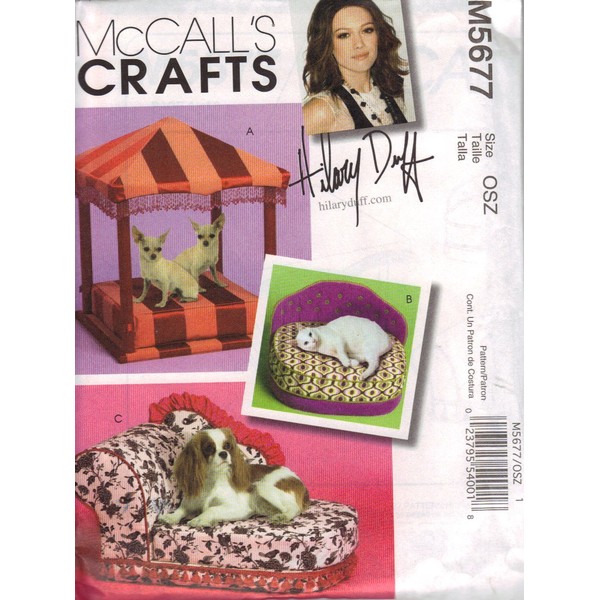 McCall's Crafts Pattern M5677 Pet Beds