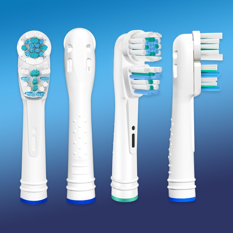 Dual Clean Replacement Brush Heads Compatible with Oral B Vitality