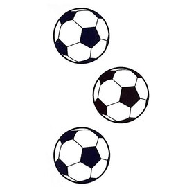 EROSPA® Temporary Tattoo Sheet Football Germany 6 x 10.5 cm