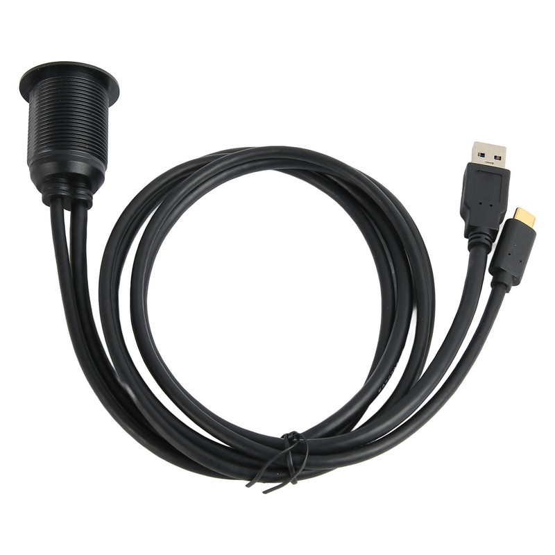 Type C 3.1 to USB 3.0 Flush Mount Cable with