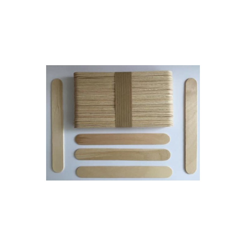50pcs Wooden Lolly Jumbo Popsicle Sticks Lollipop Craft Sticks Plain