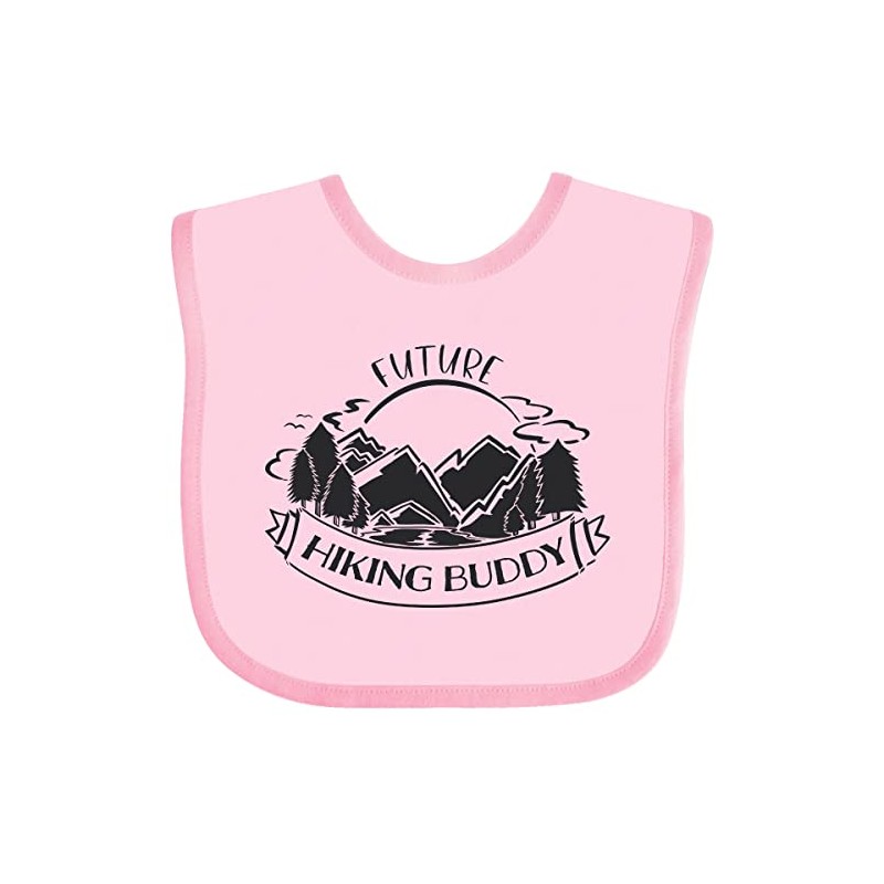 inktastic Future Hiking Buddy Baby Bib Pink 3beb3
