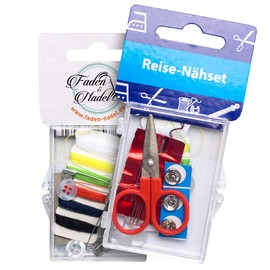 Faden & Nadel Travel Sewing Kit 20 Pieces in Plastic Box