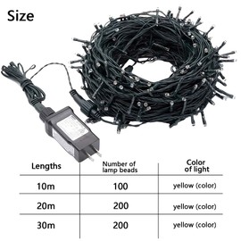 GlowNest Outdoor Fairy Lights, Twinkle Led String Lights Plug in Firefly Lights Suitable and Christmas, Garden, Party, Room, Decoration, Balcony, Gazebo (10m)