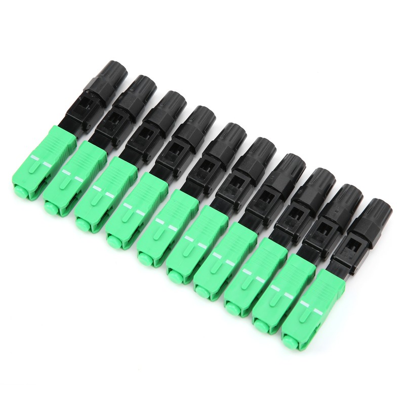 50Pcs Fiber Optic Fast Connector Adapter SC/APCC for Optical Fiber