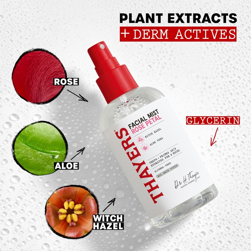 Thayers Alcohol-Free Witch Hazel Facial Mist Toner with Aloe Vera,