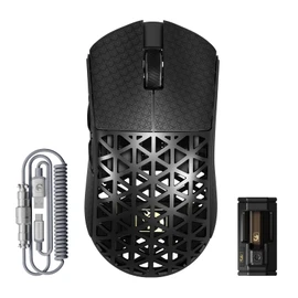 MAMBASNAKE M5Ultra Gaming Mouse, 8K Carbon Fiber Mouse, Wireless, Wireless, Lightweight, PAW3950MAX Sensor, Nordic 52840 Controller, 8000Hz Polling Rate, Up to 42,000 DPI, 3 Modes, Bluetooth, 1.5 oz
