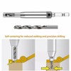 4PCS Self Centering Drill Bit,Quick Release Drill Bit Guide Set,Hinge