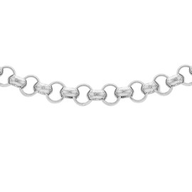 Tuscany Silver Women's Sterling Silver 6.4 mm Round Belcher Chain Necklace of Length 61 cm/24 Inch