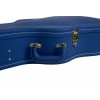Crossrock Designer Series- Wooden Case for D28 Acoustic Guitar-Vibrant Blue