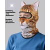 BRLETNNR Cat Mask 3D Printed Cat ski Mask Balaclava with