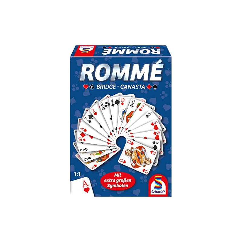 Schmidt Spiele 49420 Rummy Bridge Canasta, Small and Fine Series,