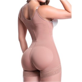 Sonryse 068BF Fajas Colombianas Postparto Postpartum Post Surgery Lipo Compression Garments Tummy Tuck Mocha Medium