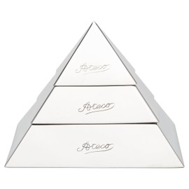 Ateco High Pyramid Stainless Steel Dessert Mould, 4.75 Inch Base x 3.25 Inch Height