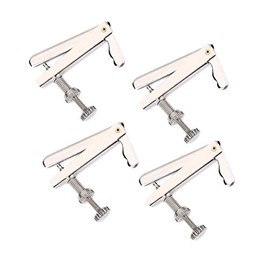 Dilwe Cello Fine Tuners, 4Pcs Anti-Rust String Fine Adjuster with Metal Screw for 3/4 4/4 Cello Violin String Instruments