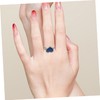 Healeved 2Pcs Heart Shape Temperature Changing Mood Rings Chic Emotion