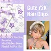 STGDAK 24Pcs Mini Hair Bows For Women Girls Cute Star