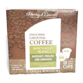 Harry & David Northwest Blend Single Serve Ground Coffee (Hazelnut, Praline and Cinnamon)