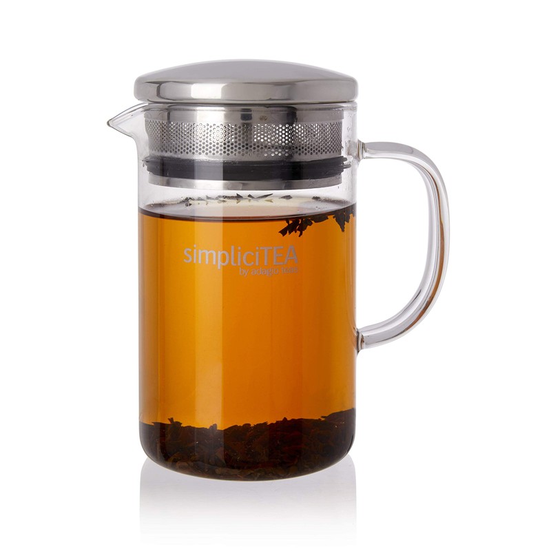 Adagio Teas Glass Tea Infuser - Easy Brew Pot -