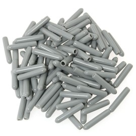 MEETOOT Tip Cap 100PCS 3x25mm Universal Dishwasher Prong Rack Tip Tine Repair End Covers Durable Flexible Wire Thread Protector Cover Gray