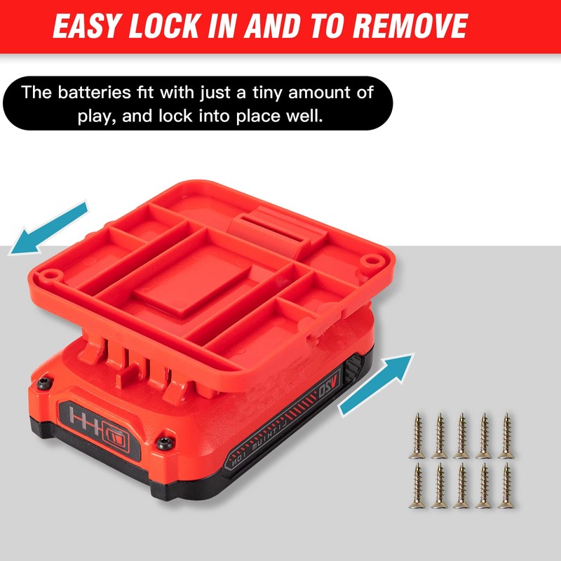Battery Holder for Craftsman V20 20V Battery Wall Mount Battery