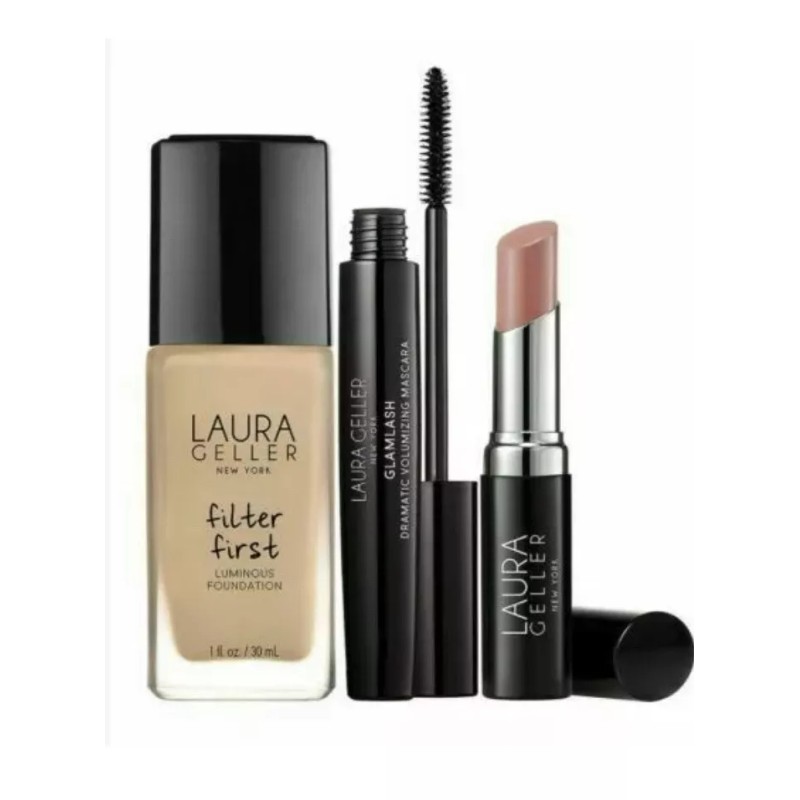 Laura Geller Foundation Fundamentals 3pc Collection Set MEDIUM