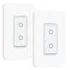 Nexete Smart Dual Light Switch, 2 in 1 Single Pole