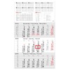 3 Month Calendar 2025 Wall Calendar with Slider - "INFO"