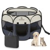 Okeycozy Portable Dog Playpen Indoor, Foldable Puppy Playpen Pop Up