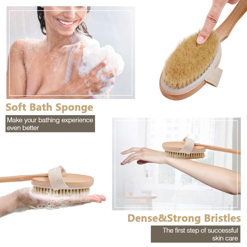 Body Brush for Bath or Shower - Dry or Wet