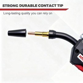10ft GasLess MIG Gun Compatible with Titanium Easy-Flux 125 125 Amp 57831 56359 57861 FLUX-CORE Welder, Give the tip .030"