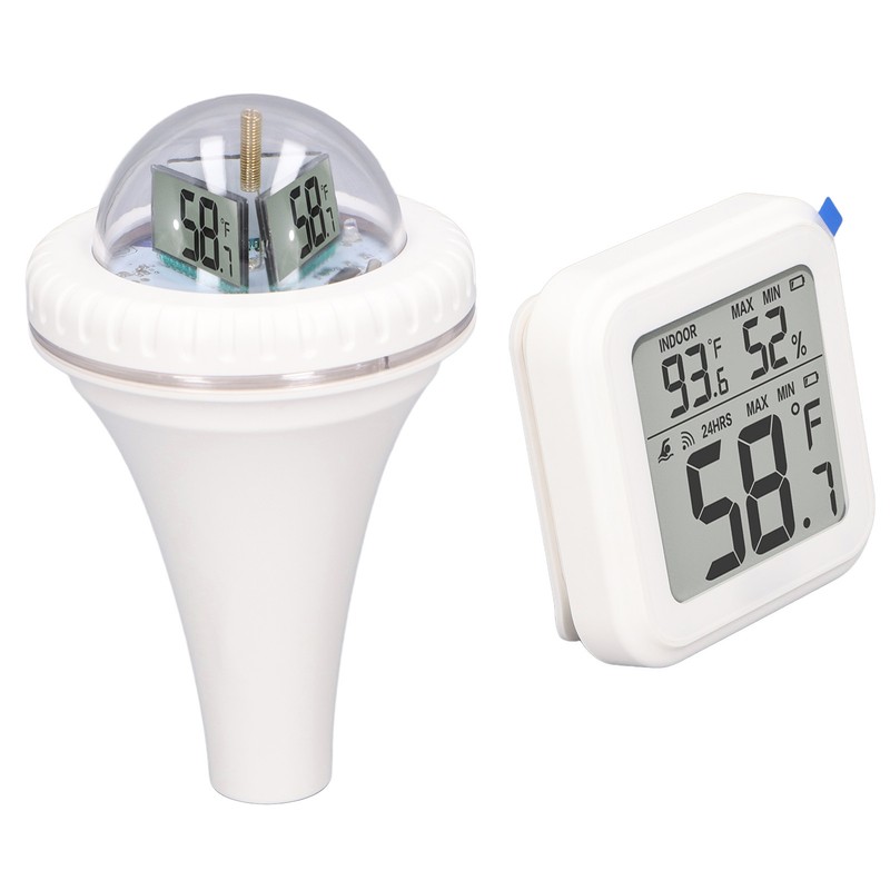 Wireless Pool Thermometer High Accuracy Time Data Recording Waterproof Digital