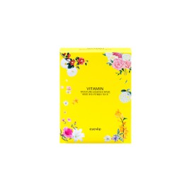 eyenlip Vitamin Moisturizing Essence Mask 25ml x 10pcs Moisturizing Dullness Care Whitening Toning Up Niacinamide Korean Cosmetics Skin Care Moisture Essence Mask x 10ea #Vitamin
