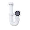 Universal Adjustable Swivel P Trap with Anti-Slip Ring, Telescopic Sink