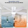 Surtime 48" Ceiling Fans with Lights-Low Profile Ceiling Fan with