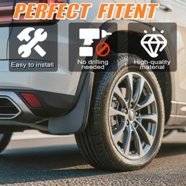 Kinwrdsn Mud Guard Mud Flaps Guards Splash All Weather Guard Mud for Honda Odyssey 2018 2019 2020 2021 2022 2023 2024 Mudguards Mudflaps Guards Front & Rear Set of 4