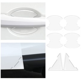 Door Handle Protector Car Door Handle Protection Cover for Honda N-BOX & Custom / Honda N BOX Slash / Honda Vezel / Honda Step Wagon Vehicle Clear Door Knob Guard Scratch Protection Film Door Corner Protector