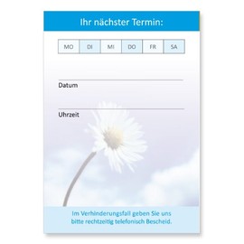 LYSCO Premium Appointment Block Set Natural Blue (Pack of 24) – High-Quality Appointment Blocks in Neutral Design for Your Customer Appointments with 50 Appointment Sheets per Pad