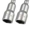 2 Pcs 1/4" Quick-Change Hex Shank 13mm Magnetic Nut Setter